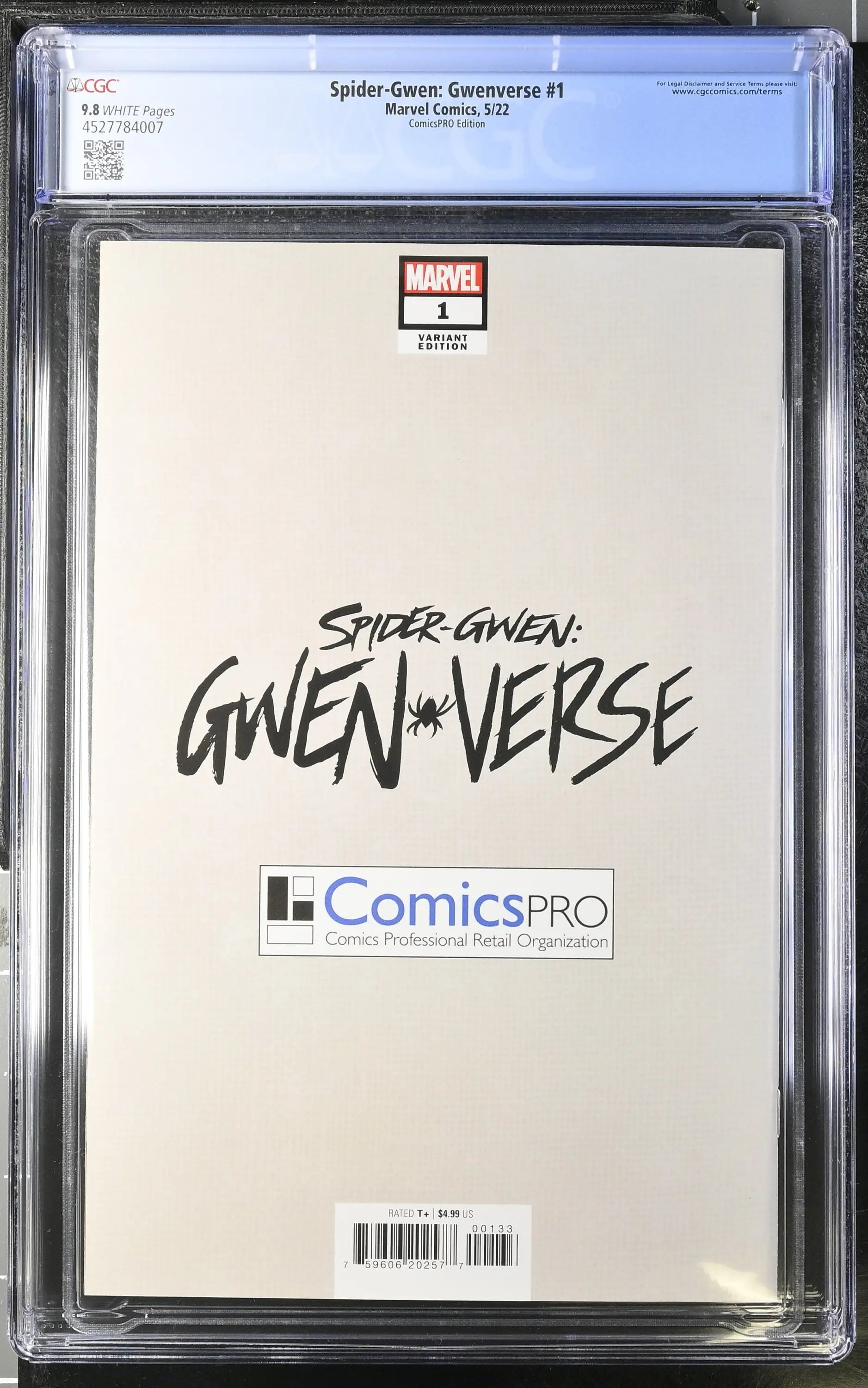 Spider-Gwen Gwenverse #1 Clarke ComicsPRO Variant Graded CGC 9.8 - Comic Books
