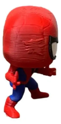 Spider Hero Inspired Mini Figure 3D Printed Comic Style Desk Collectible