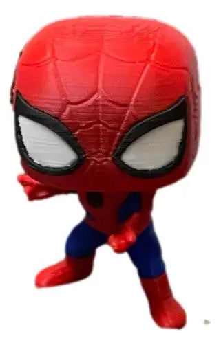 Spider Hero Inspired Mini Figure 3D Printed Comic Style Desk Collectible