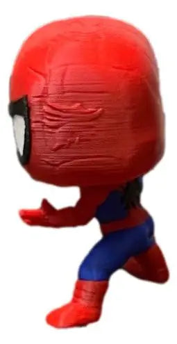 Spider Hero Inspired Mini Figure 3D Printed Comic Style Desk Collectible