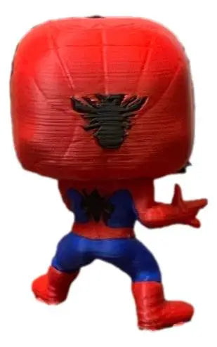 Spider Hero Inspired Mini Figure 3D Printed Comic Style Desk Collectible