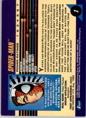 Spider-Man - 1992 Impel Marvel Universe - #1 - Non_sport - Non-Sports Card Single