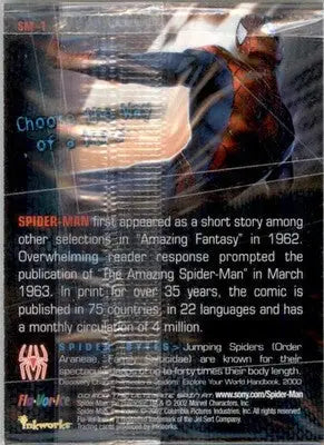 Spider-Man - 2002 Inkworks Fla-Vor-Ice Spider-Man - #SM-1 - SEALED - Marvel Card Single