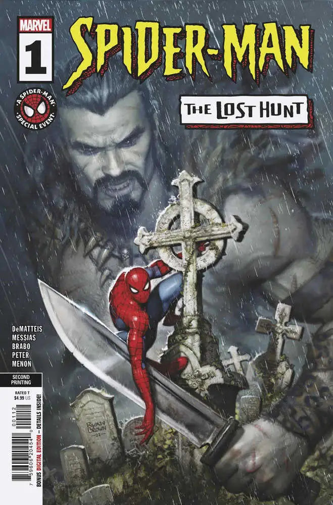Spider-Man Lost Hunt comic book 2nd printing Ryan Brown variant front cover