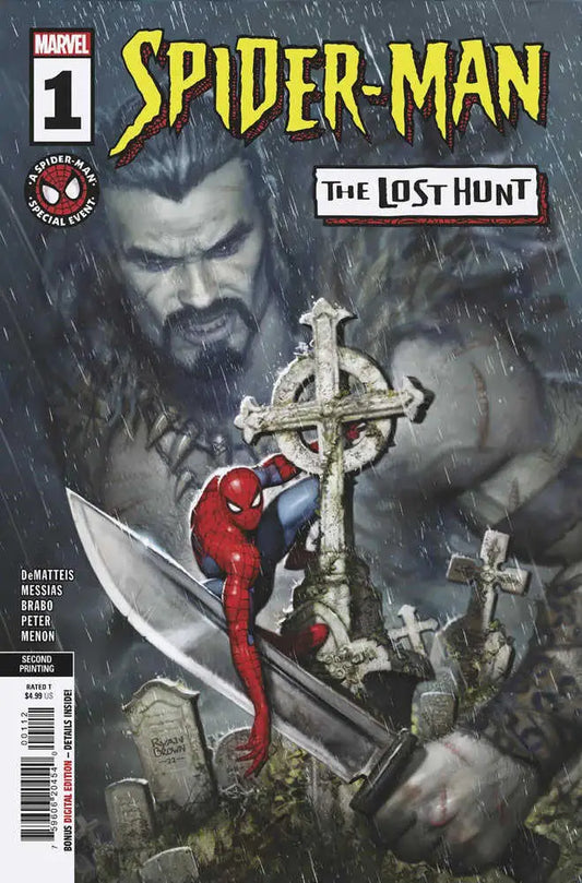 Spider-Man Lost Hunt comic book 2nd printing Ryan Brown variant front cover