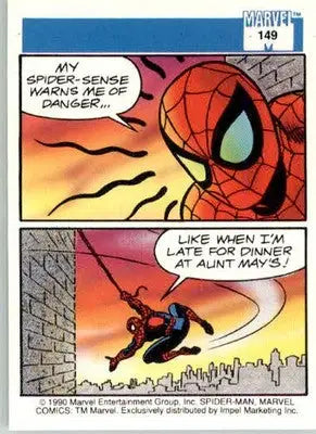 Spider-Man - Marvel 1990 Universe - 149 - Base NM - Marvel Card Single