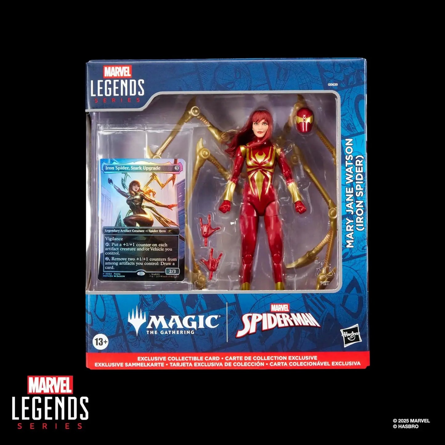 Spider-Man Marvel Legends MTG: Mary Jane Watson (Iron Spider) 6’’ Action Figure and Card - Action Figure & Toy