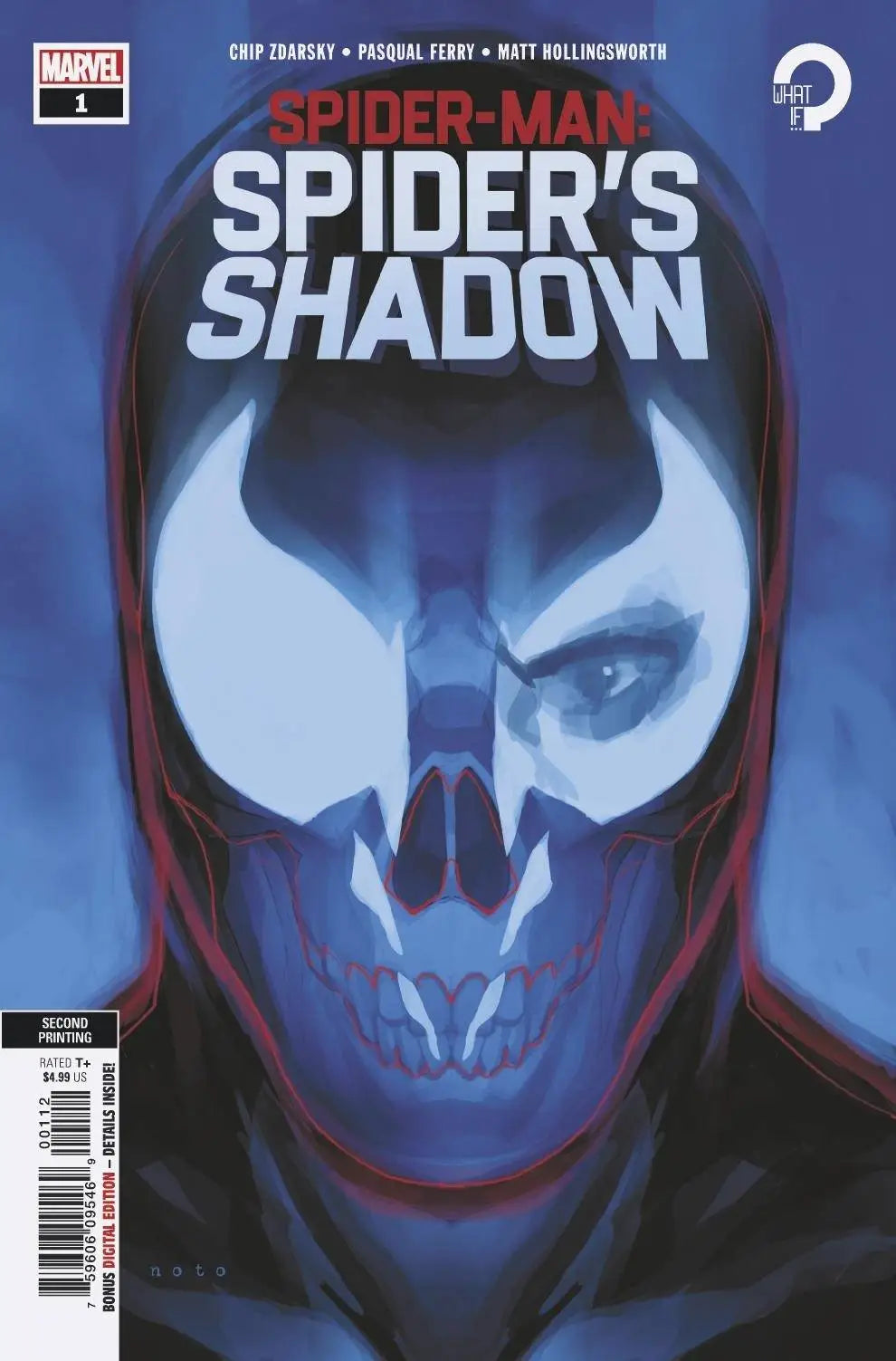 Spider-Man comic book cover from SPIDER-MAN SPIDERS SHADOW #1 second print variant