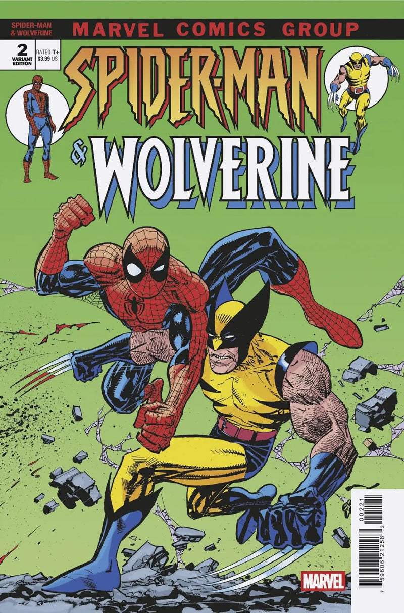 Spider-Man versus Wolverine comic book featuring Erik Larsen Variant cover