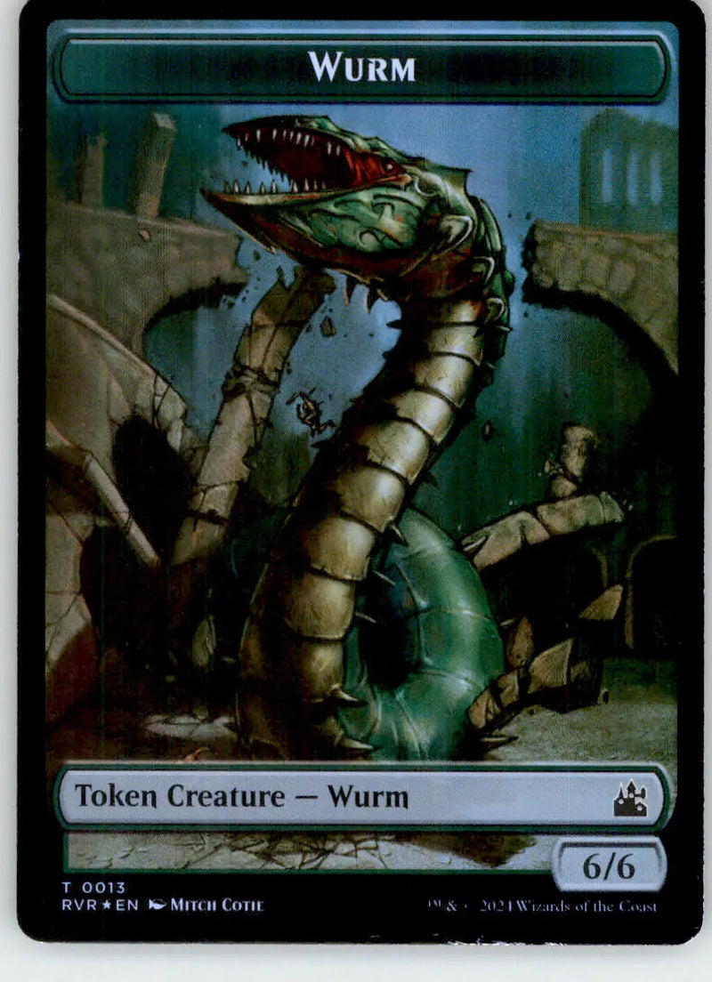 Spirit (0018) // Wurm Token - Ravnica Remastered - 18 // 13 - Foil NM Magic