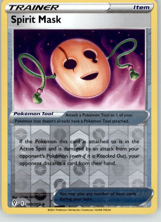 Spirit Mask - Evolving Skies - 160/203 - Reverse Holo LP Pokemon - Pokémon Card Single