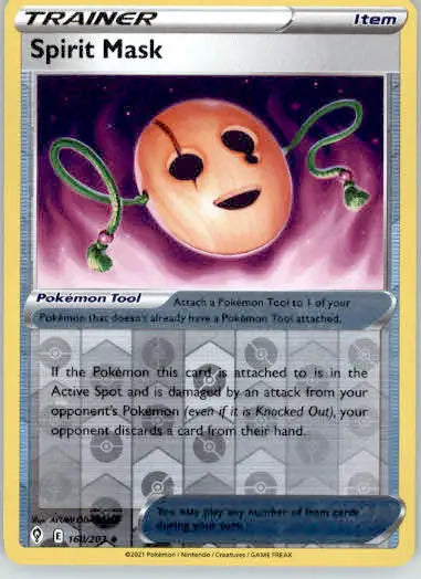 Spirit Mask - SWSH07: Evolving Skies - 160/203 - Reverse Holo LP - Pokémon Card Single