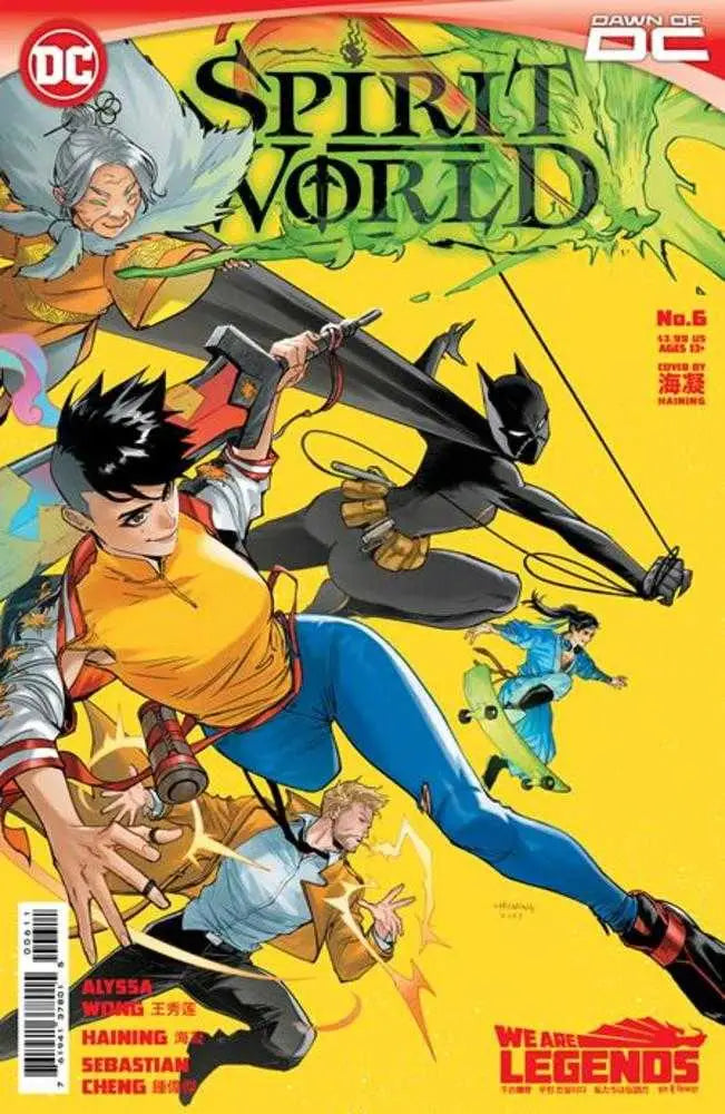 Comic book cover for Spirit World #6 showcasing dynamic superhero action poses