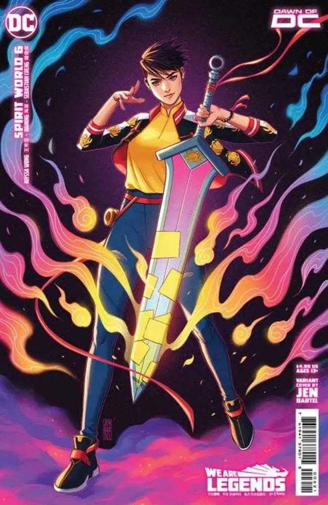 Spirit World #6 cover artwork featuring character with glowing sword and energy effects