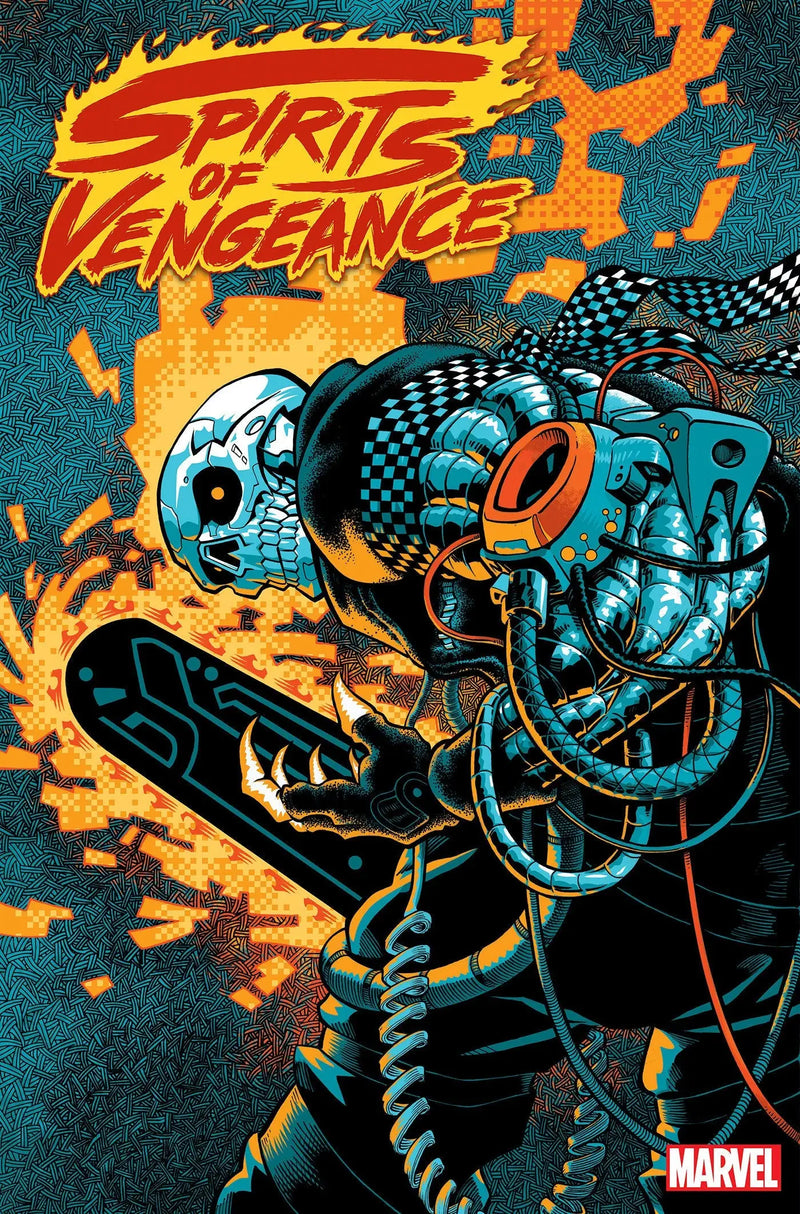 Comic book cover of Spirits Of Vengeance #5 Gonzo Variant with Johnny Blaze Ghost Rider art