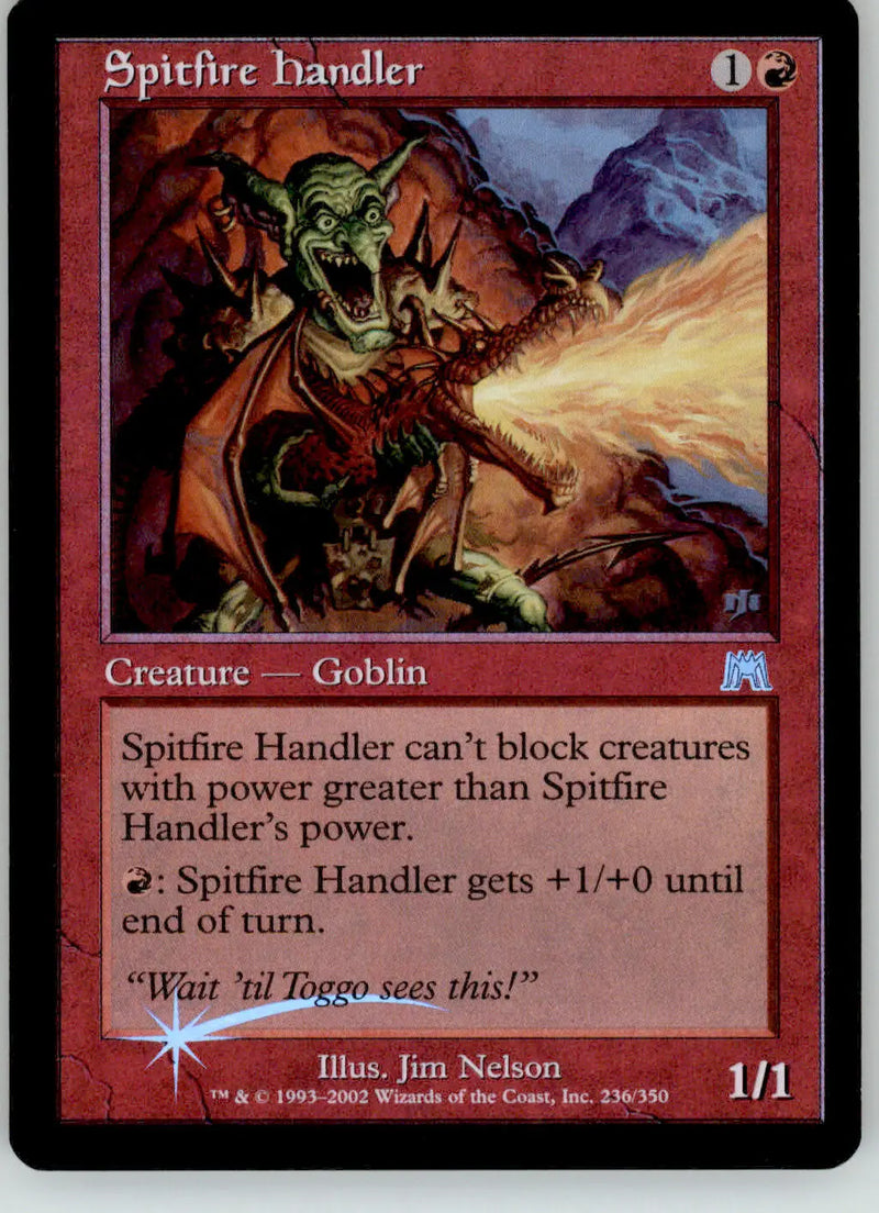 Spitfire Handler - Onslaught - 236 - Foil MP Magic: The Gathering