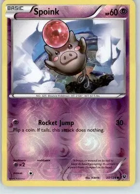 Spoink - XY - Fates Collide - Reverse Holo LP - #30/124 - Pokémon Card Single