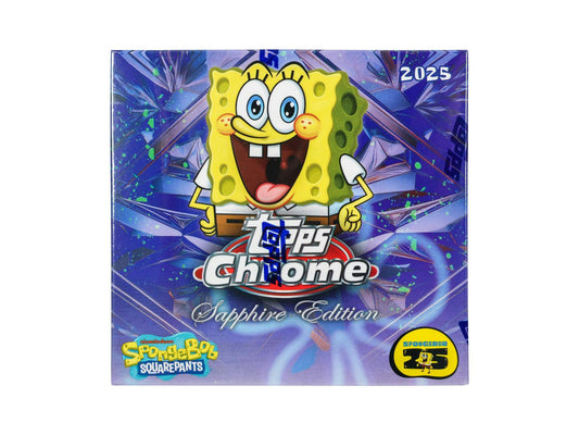 2025 Topps SpongeBob SquarePants Chrome Sapphire Hobby Box | Columbia Sports Cards