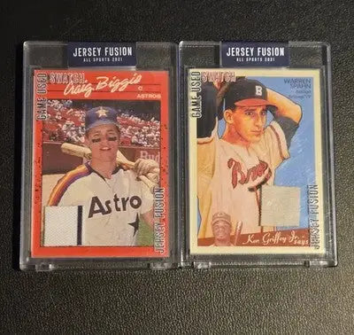 Sportscards Jersey Fusion All Sports 2021 Game Used Swatch Baseball Card Lot 2 - Baseball Card Single