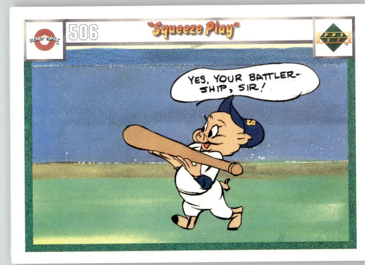 Squeeze Play - 1990 Upper Deck Comic Ball - #506 / 521 - Baseball - Baseball Card Single