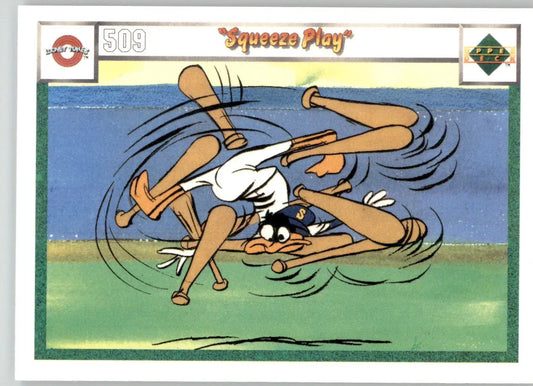 Squeeze Play - 1990 Upper Deck Comic Ball - #509 / 518 - Baseball - Baseball Card Single