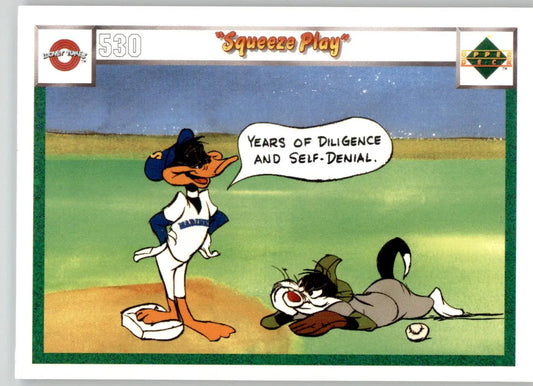 Squeeze Play - 1990 Upper Deck Comic Ball - #530 / 533 - Baseball - Baseball Card Single