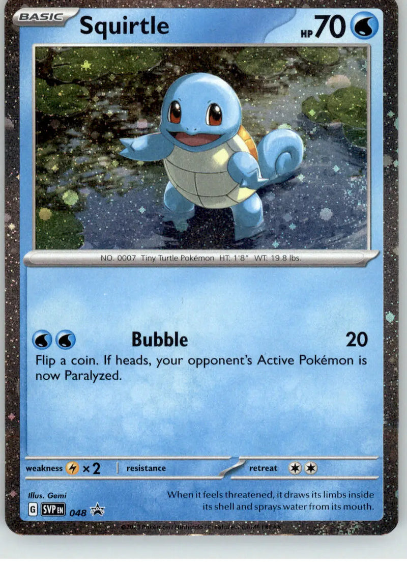 Squirtle (Cosmos Holo) - Scarlet & Violet Promo - 048 - NM Pokemon