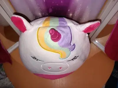 Squishmallows Unicorn White 8’’ Micky the Unicorn Sleepy Eyes Kellytoy Pre-Owned - Other