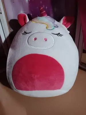 Squishmallows Unicorn White 8’’ Micky the Unicorn Sleepy Eyes Kellytoy Pre-Owned - Other