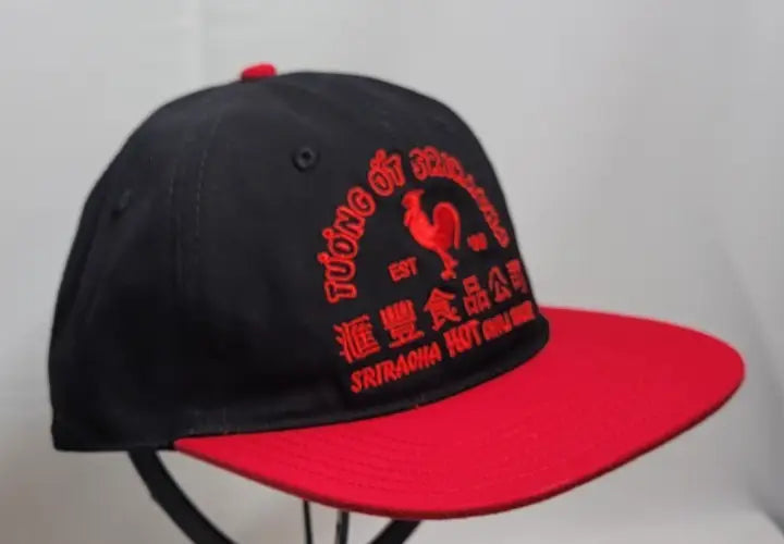 Sriracha Hot Chili Sauce Red Adjustable Red/Black Adjustable Cap Hat Size Adult - Apparel