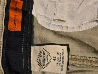 St Johns Bay Cargo Shorts Mens 42 Khaki 98% Cotton Stretch 6-Pocket Summer - Apparel