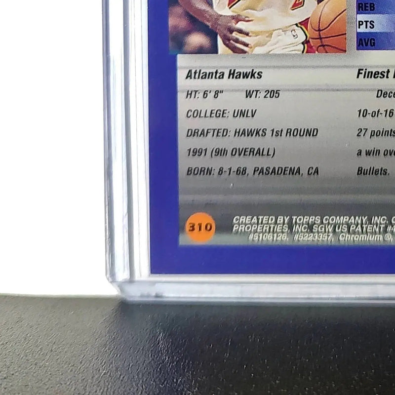 Stacey Augmon 1994-95 Topps Finest #310 Basketball Card