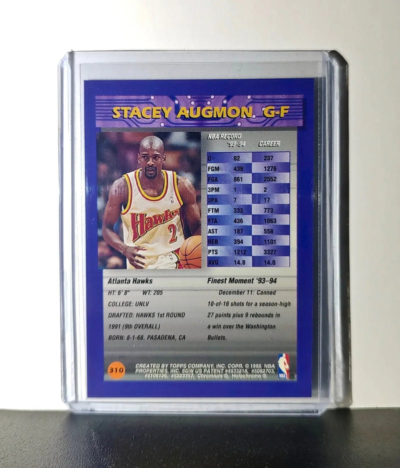 Stacey Augmon 1994-95 Topps Finest #310 Basketball Card