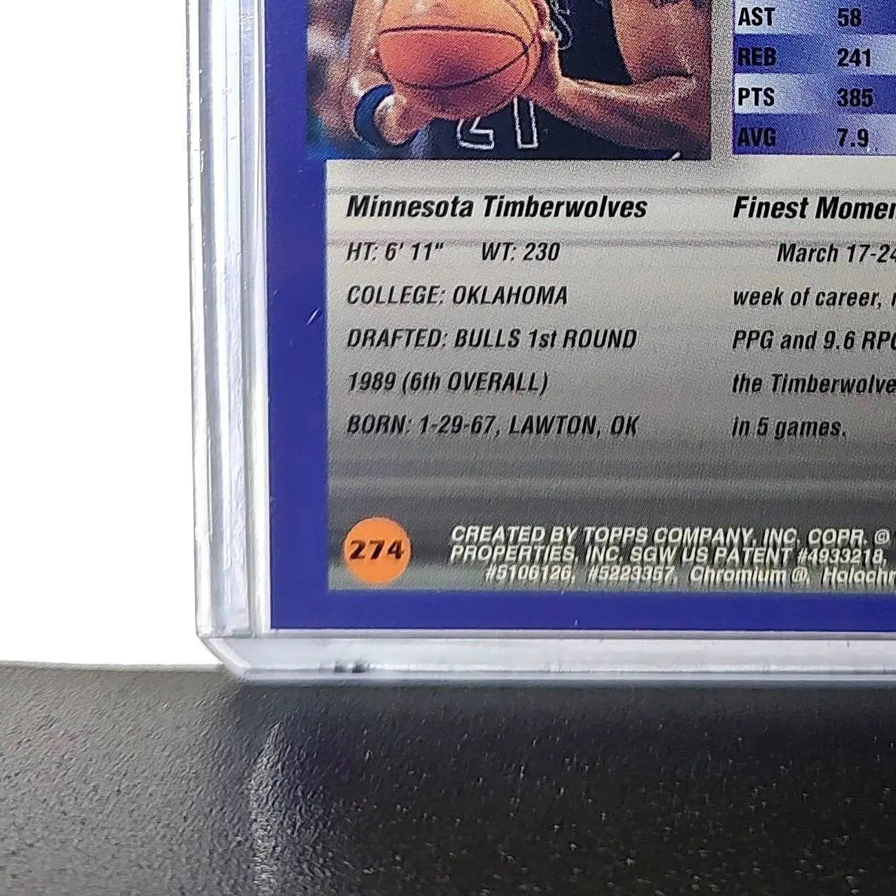 Stacey King 1994-95 Topps Finest #274 Basketball Card - Basketball Card Single