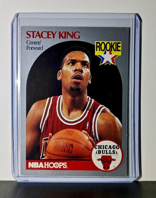 Stacey King Rookie 1990 NBA Hoops NBA #66 Card Chicago Bulls - Basketball Card Single
