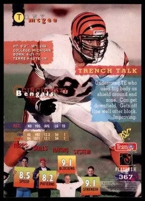 Stadium Club Tony McGee 367 Cincinnati Bengals