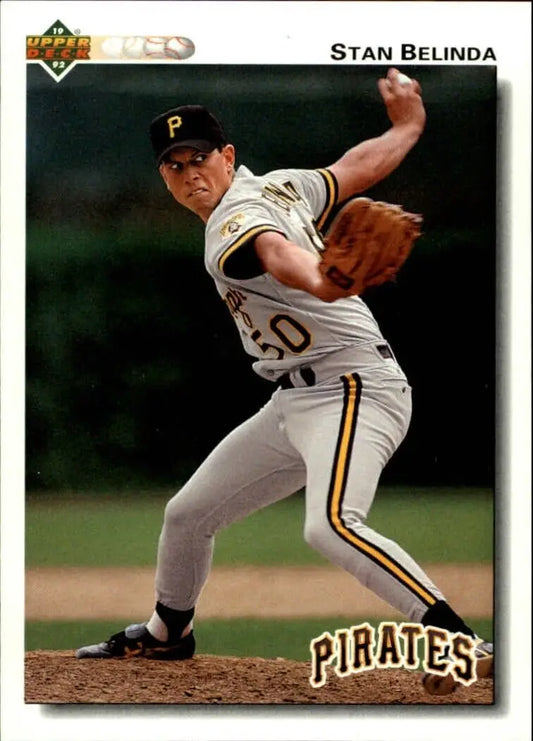 Stan Belinda 1992 Upper Deck MLB #202 Baseball Card Pittsburgh Pirates - Baseball Card Single