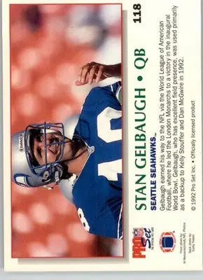 Stan Gelbaugh - 1992 Pro Set Power - #118 - Football - Football Card Single