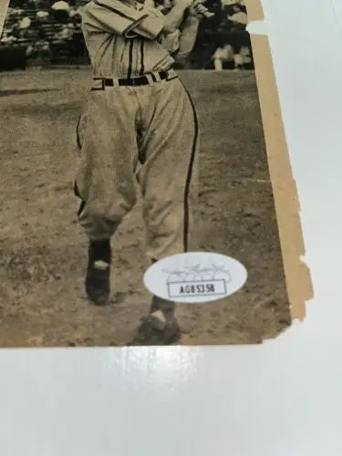 Vintage baseball photo featuring Musial St Louis Cardinals signed magazine page