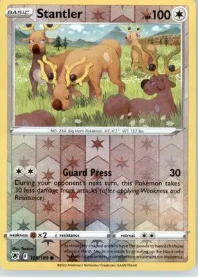Stantler - SWSH10: Astral Radiance - Reverse Holo LP - #125/189 - Pokémon Card Single
