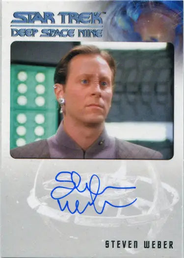 Trading card of Colonel Day Kannu, autographed by Steven Weber from Star Trek DS9