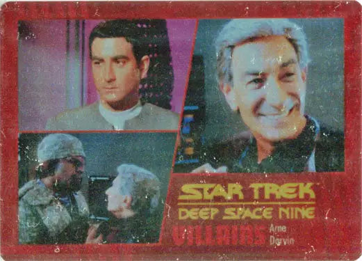 Metal Base Parallel Chase Card 77 featuring Star Trek: Deep Space Nine characters trading cards