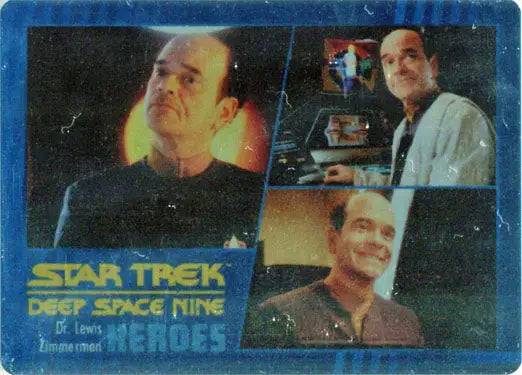Star Trek DS9 Heroes & Villains trading card featuring iconic characters from the series
