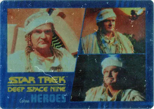 Star Trek DS9 Heroes & Villains Trading Card featuring iconic characters from the series