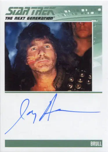 Star Trek TNG Portfolio Prints S1 Autograph Card Joey Aresco as Brull - Non-Sport Single