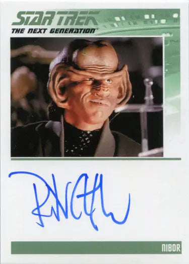 Star Trek TNG Portfolio Prints S1 Autograph Card Peter Slutsker as Nibor - Non-Sports Card Single
