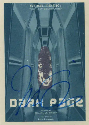 Movie poster for Star Trek: The Next Generation - Dark Page with Juan Ortiz autograph