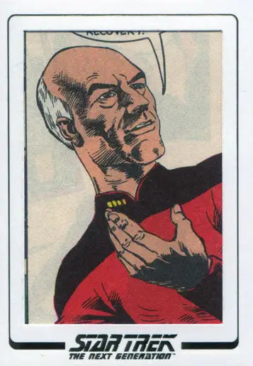 Caricature of a bald man in a red and black uniform from Comic Cut Archives S1