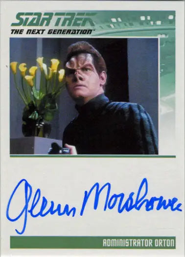 Autographed trading card of Glenn Morshower as Orton from Star Trek TNG Portfolio Prints S2