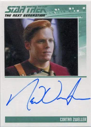 Star Trek TNG Portfolio Prints S2 Autograph Card Ned Vaughn as Cortan Zweller - Non-Sport Single